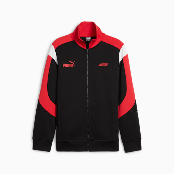 Puma black and red track jacket shop
